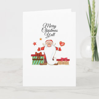 Funny Christmas Gifts with Southern Santa Claus Card