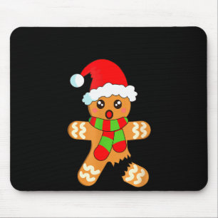 Funny Christmas Gingerbread Man Cookie Oh Snap Mouse Mat