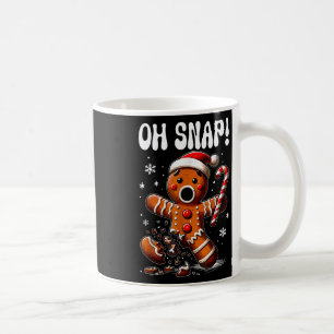 Funny Christmas Gingerbread Man Oh Snap Outfit Paj Coffee Mug