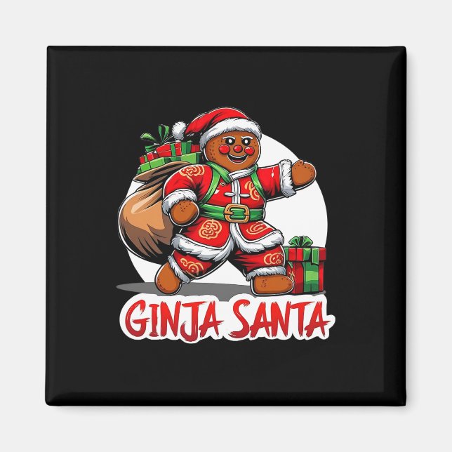 Funny Christmas Ginja Redhead Ginger Santa 1  Magnet (Front)