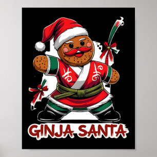 Funny Christmas Ginja Redhead Ginger Santa Poster