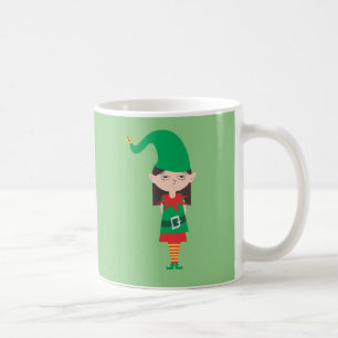 Funny Christmas Girl Elf Coffee Mug