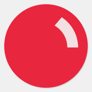 Funny Christmas Glowing Red Nose Sticker