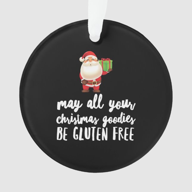 Funny Christmas Gluten Free Ornament (Front)