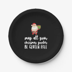 Funny Christmas Gluten Free Paper Plate