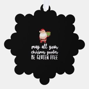 Funny Christmas Gluten Free Tree Decoration Card