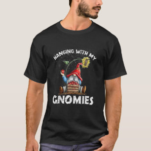 Funny Christmas Gnome Hanging With My Gnomies Men T-Shirt
