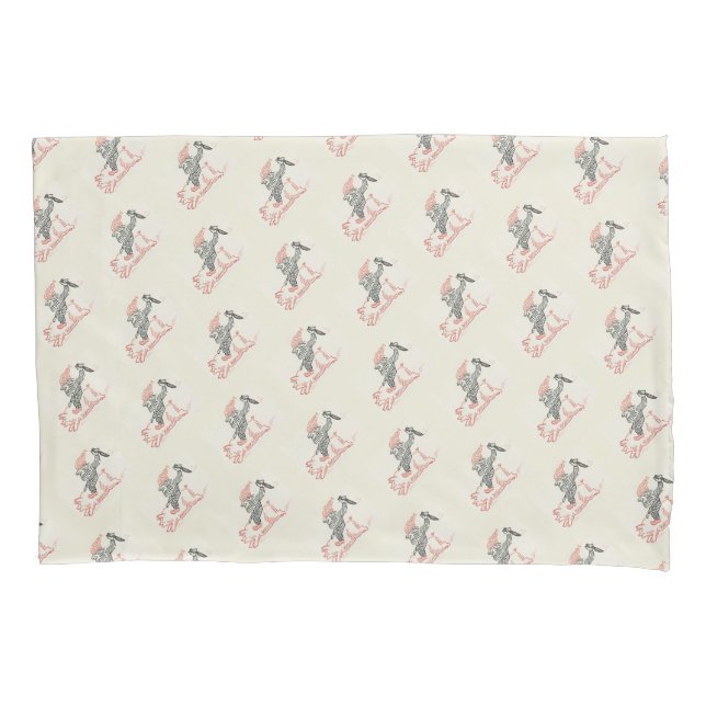 Funny Christmas Gnome  Pillowcase (Front)