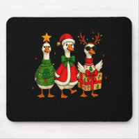 Funny Christmas Goose Jolly Geese Santa Reindeer X