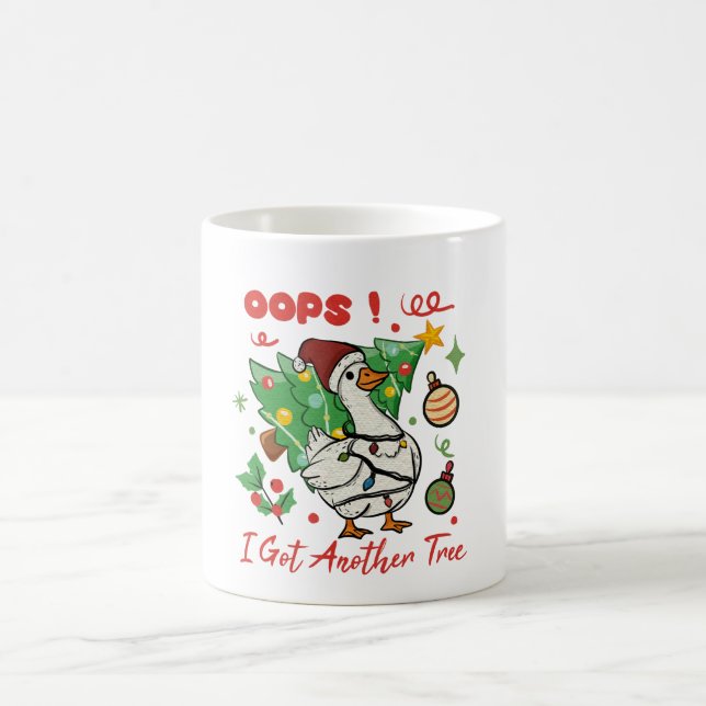 Funny Christmas Goose Mug – Oops (Center)