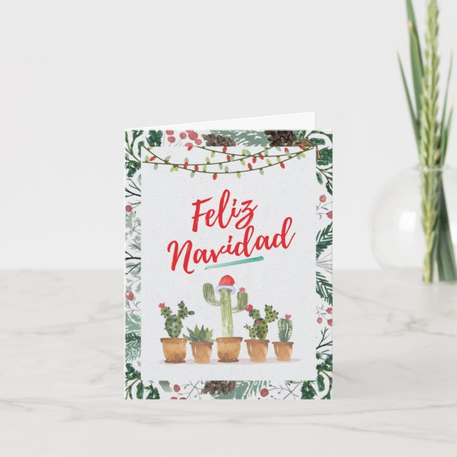 Funny Christmas Greeting Card - Feliz Navidad (Front)