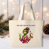 Funny Christmas Grumpy Green Furry Women