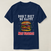 Funny Christmas Hamburger Design Men's T-shirt's