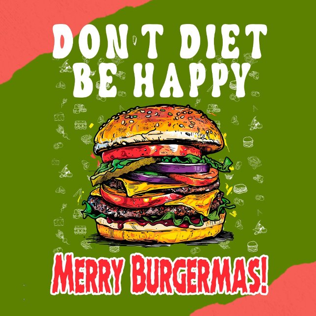 Funny Christmas Hamburger Design T-shirt's T-Shirt (Creator Uploaded)