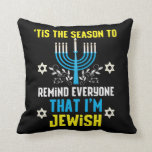 Funny Christmas Hanukkah Jewish Menorah Humor Cushion<br><div class="desc">A funny gift idea for celebrating Christmas. The best Xmas Gift for Friends and Family Members. Celebrate the feast with your loved ones and make them all laugh. Funny Christmas Hanukkah Jewish Menorah Humor</div>
