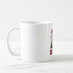Funny Christmas Highland Cow I’m Fine Everything I Coffee Mug