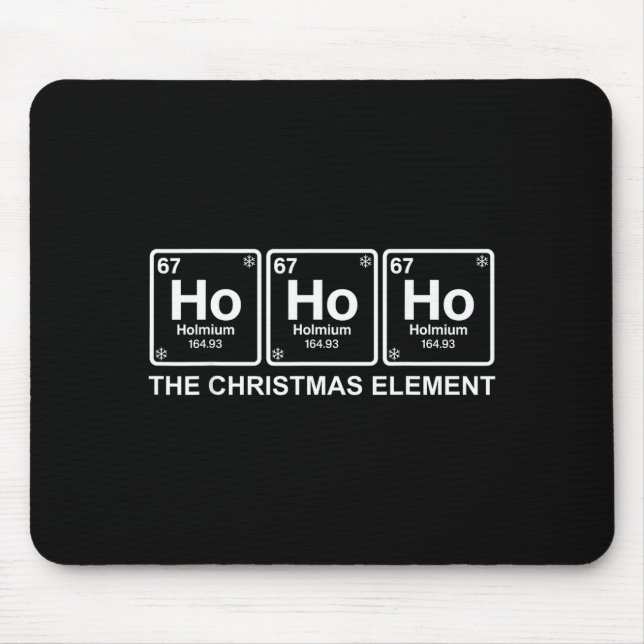 Funny Christmas Ho Ho Ho 67 Chemistry Science Peri Mouse Mat (Front)
