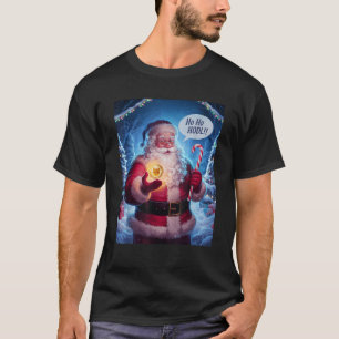 Funny Christmas Hodler Ho Ho HODL SHIB Shiba Inu C T-Shirt