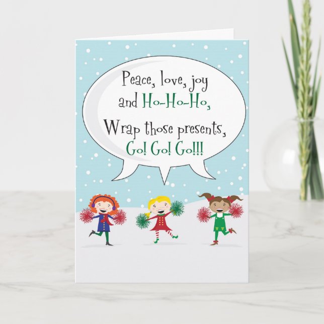 Funny Christmas Holiday Card (Front)