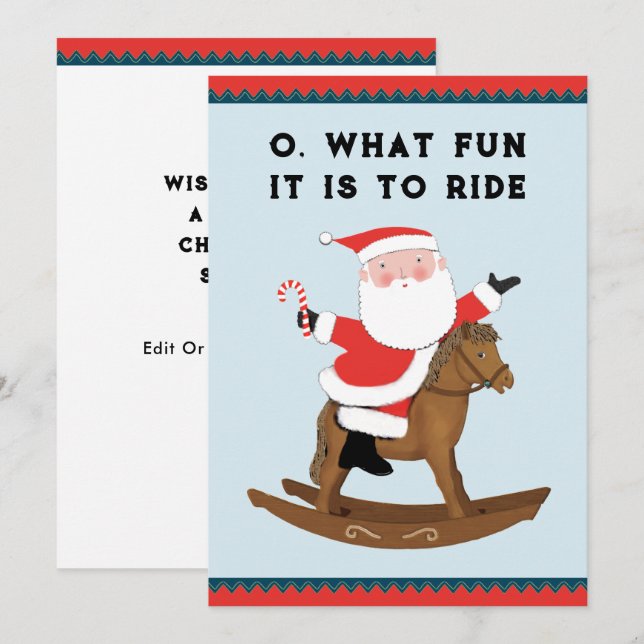Funny Christmas Holiday Cards (Front/Back)