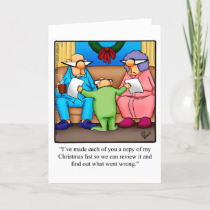 Funny Christmas Holiday Humour Greeting Card