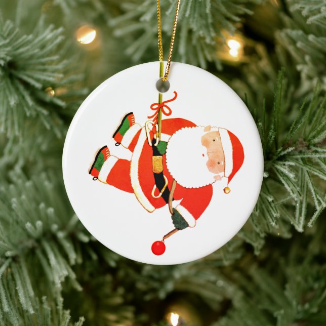 Funny Christmas Holiday Keepsake Ceramic Tree Decoration (Tree)