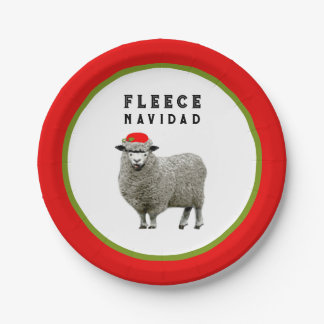 Funny Christmas Holiday Party Paper Plates