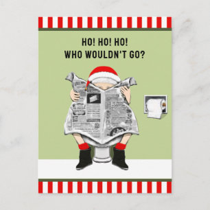 Funny Christmas Holiday Postcard