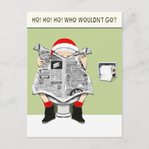 Funny Christmas Holiday Postcard