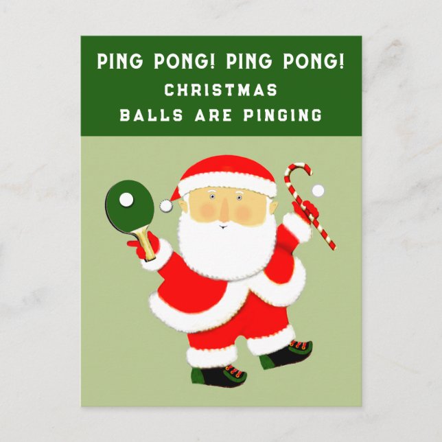 Funny Christmas Holiday Postcard (Front)