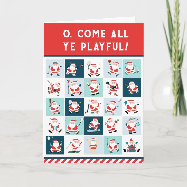 Funny Christmas Holiday Sports Cards (Front)