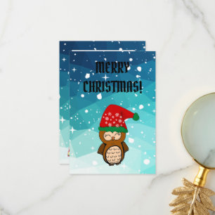 funny christmas holiday thank you card