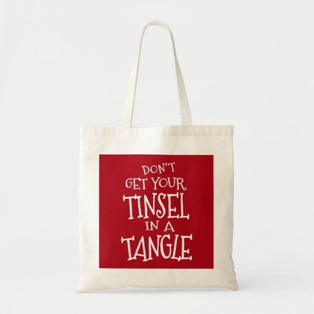 Funny Christmas Holiday Tote Bag (Front)