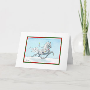 Funny Christmas Horse Card