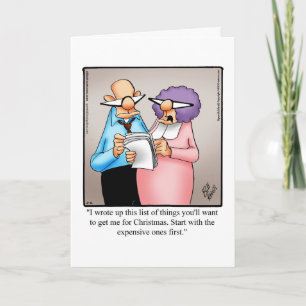 Funny Christmas Humor Greeting Card For Him