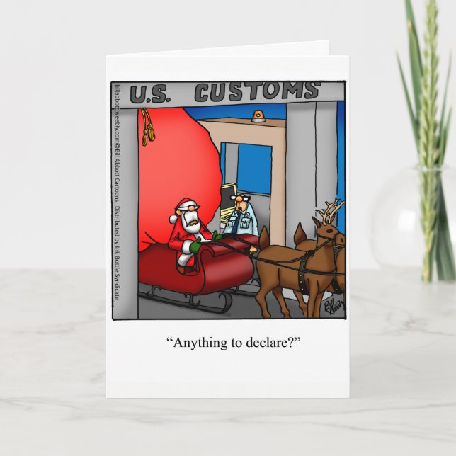 Funny Christmas Humor Greeting Card "Spectickles" (Front)