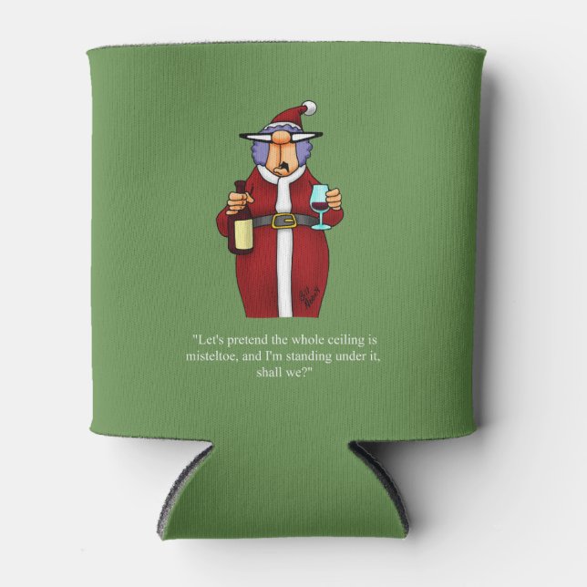 Funny  Christmas Humour Can Cooler Gift (Front)