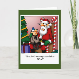 Funny Christmas Humour Geeting Card