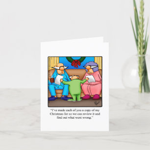 Funny Christmas Humour Greeting Card