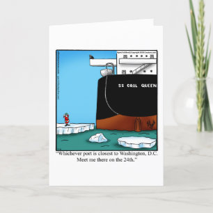 Funny Christmas Humour Greeting Card 