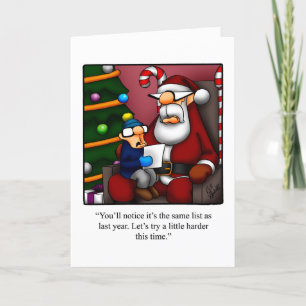 Funny Christmas Humour Greeting card