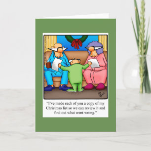 Funny Christmas Humour Greeting Card
