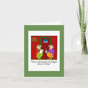 Funny Christmas Humour Greeting Card
