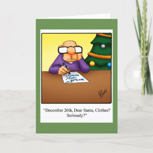 Funny Christmas Humour Greeting Card
