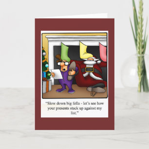 Funny Christmas Humour Greeting Card