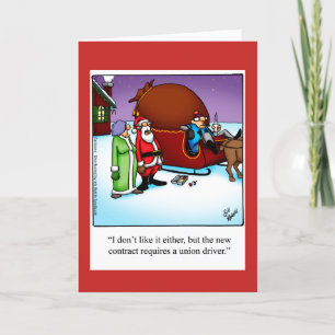 Funny Christmas Humour Greeting Card