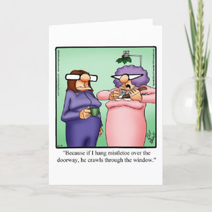 Funny Christmas Humour Greeting Card For Him