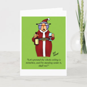 Funny Christmas Humour Greeting Card For Him