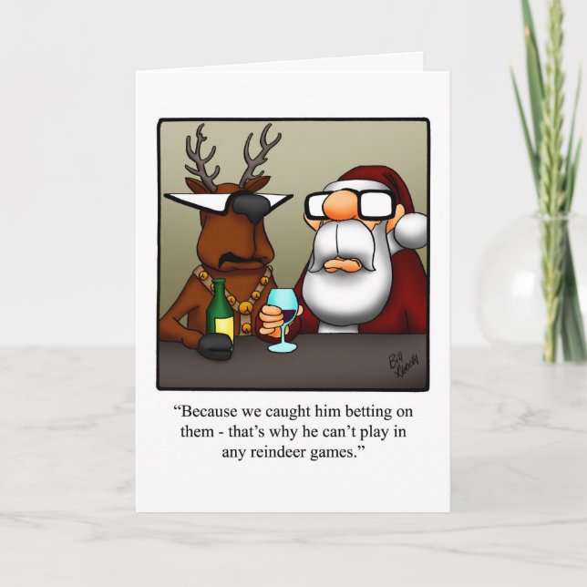 Funny Christmas Humour Greeting Card "Spectickles" (Front)