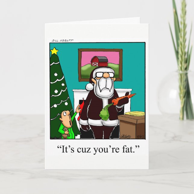 Funny Christmas Humour Greeting Card "Spectickles" (Front)